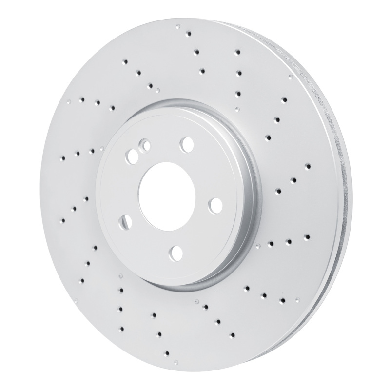 Mercedes-Benz CLA45 AMG Brake Rotor (1) - Front - R1 Concepts - Drilled Carbon Alloy GeoMET - `20-`25